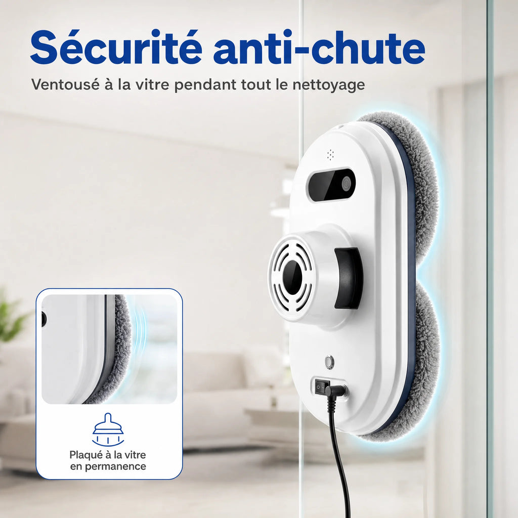 Robot Lave-Vitre Anti-Chute