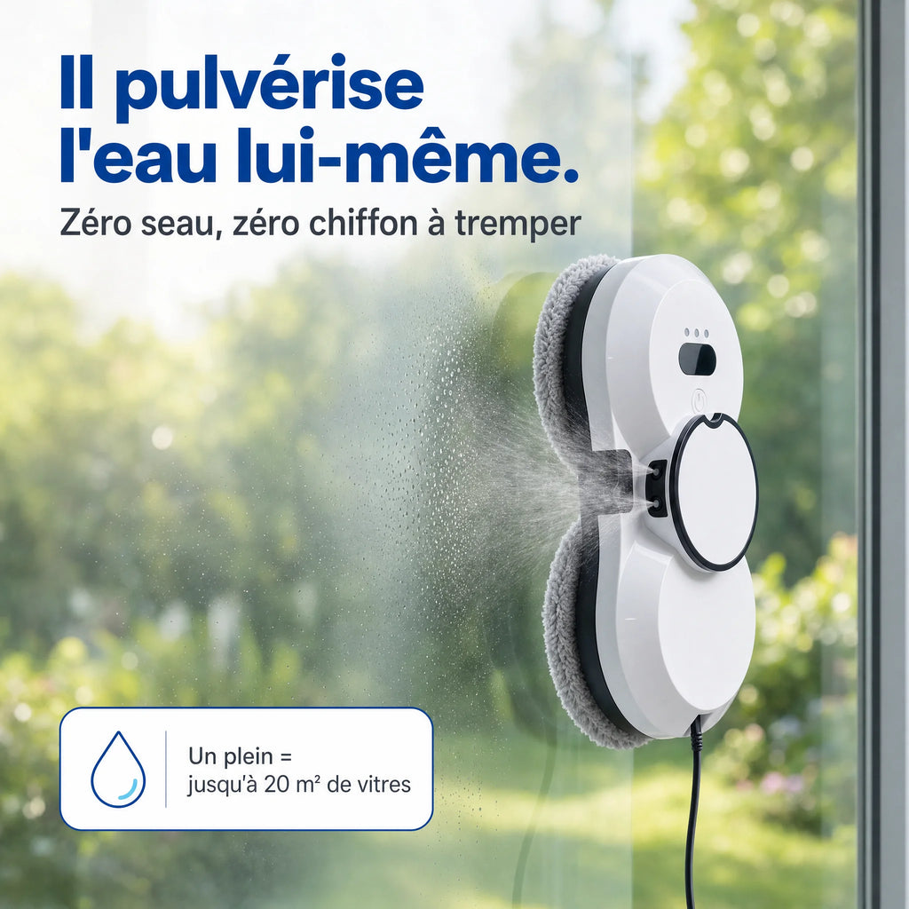 Robot Lave-Vitre à Pulvérisation