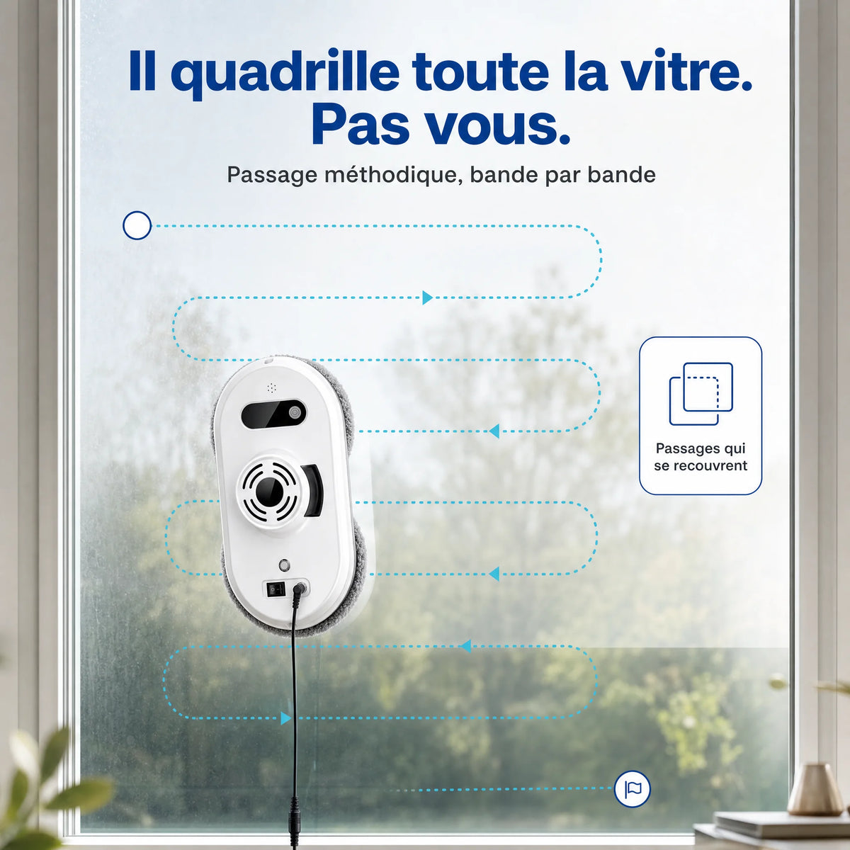 Robot Lave-Vitre Anti-Chute