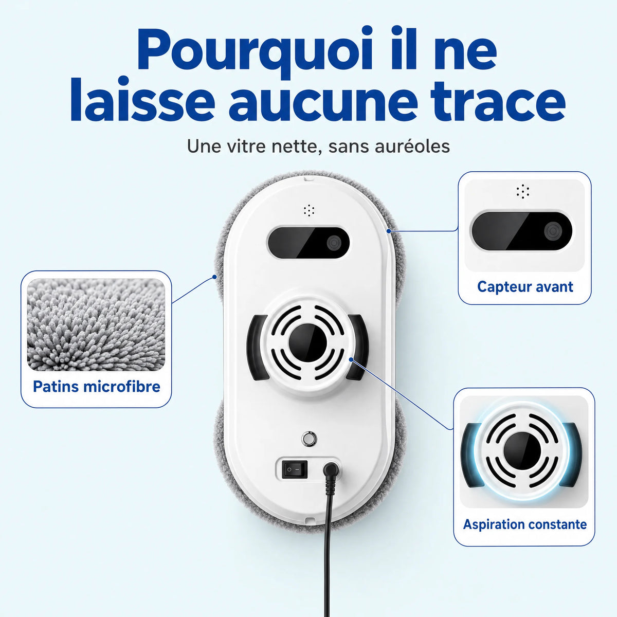 Robot Lave-Vitre Anti-Chute