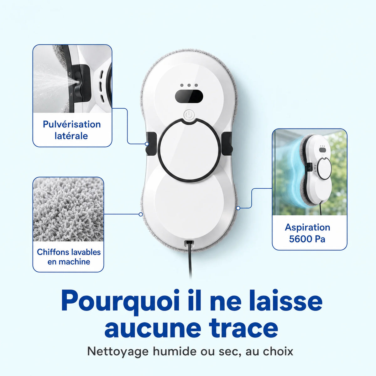 Robot Lave-Vitre à Pulvérisation